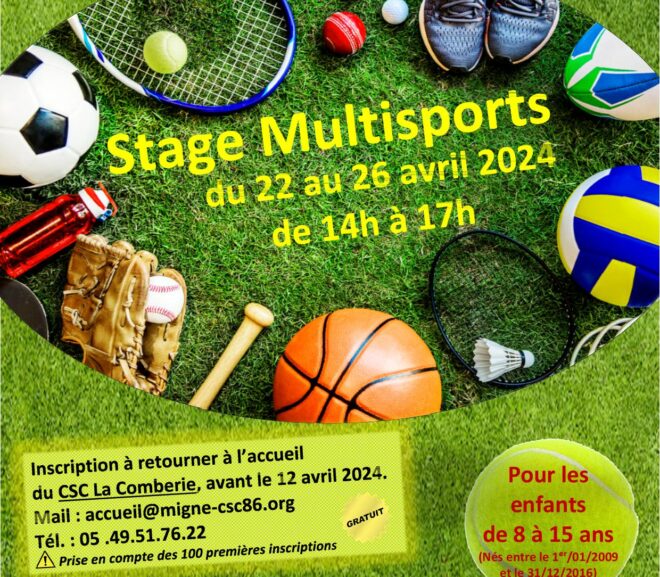 Stage Multisports avril 2024
